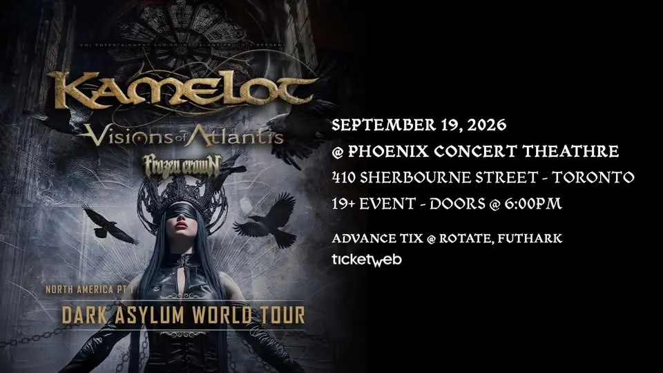 Kamelot -  Dark Asylum World Tour w/Visions OF Atlantis & Frozen Crown