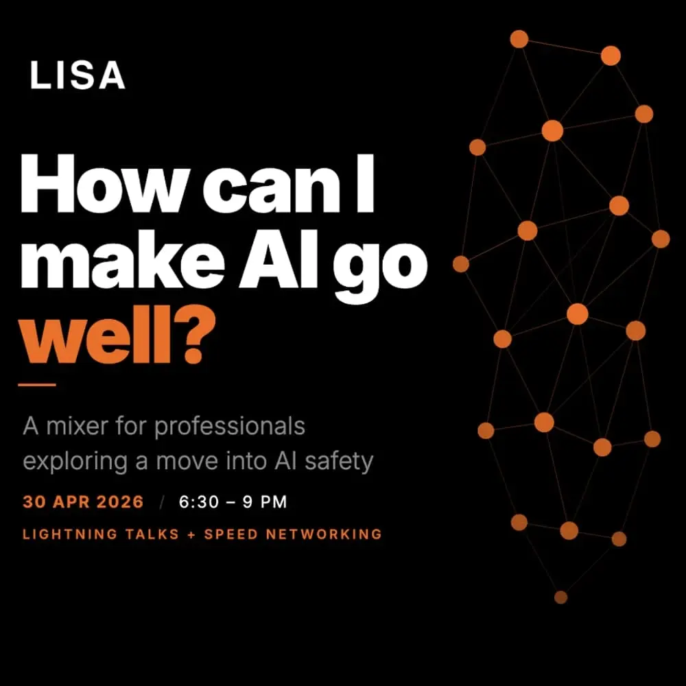 How can I make AI go well? A mixer for professionals exploring a move into AI safety