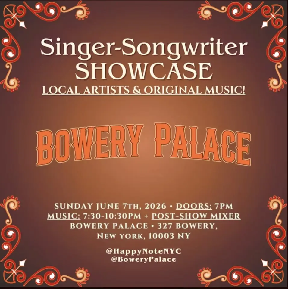 Singer-Songwriter Showcase + Mixer