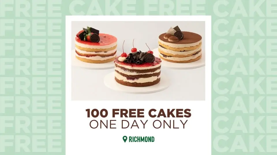 100 FREE Medium Cakes To Celebrate Our New Look