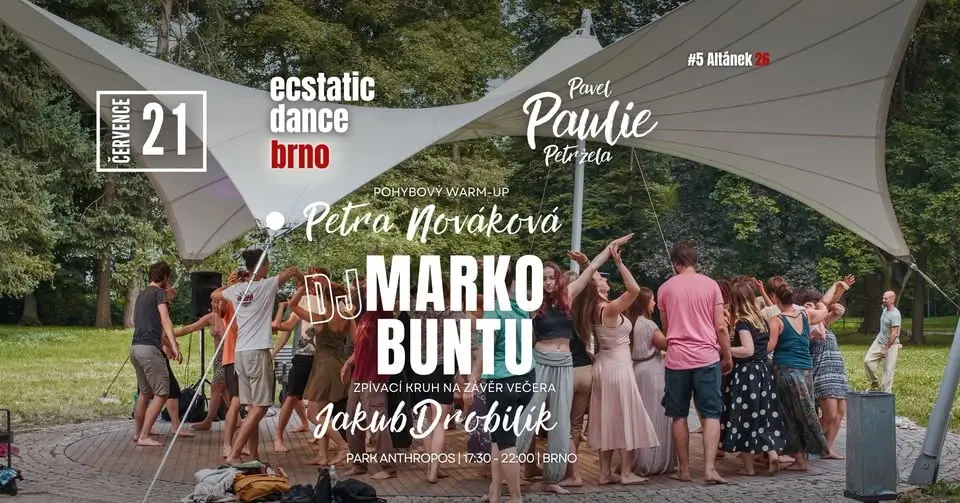 Venkovní Ecstatic Dance - Ecstatic Beskydy & DJ Marko Buntu 🌲🪘 | 21.7.