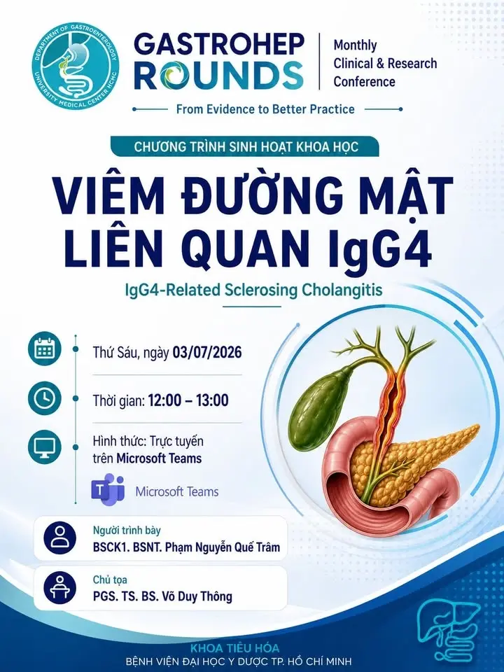 Sinh hoạt khoa học: Viêm đường mật liên quan IgG4 