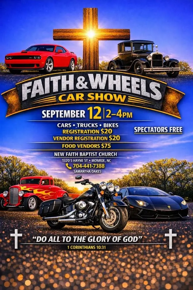Faith & Wheels Car Show