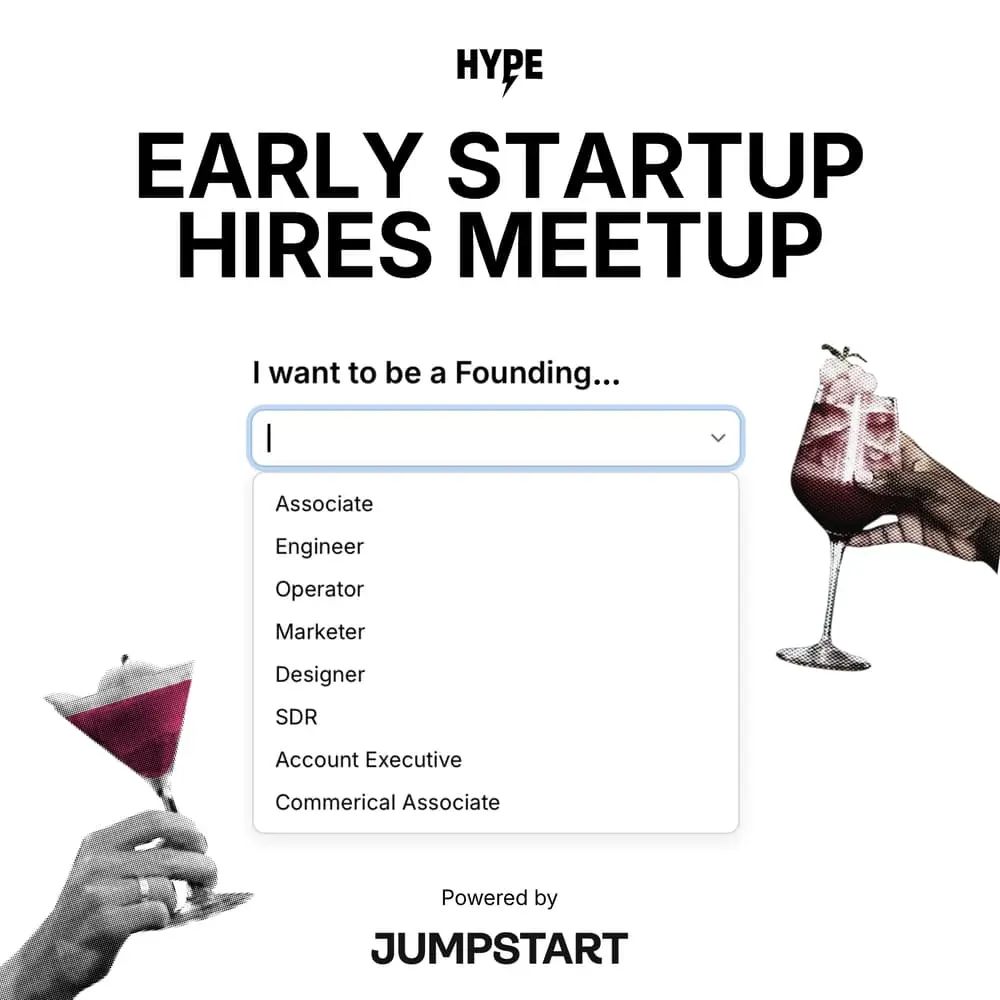 Early Startup Hires Meetup by HYPE & JUMPSTART