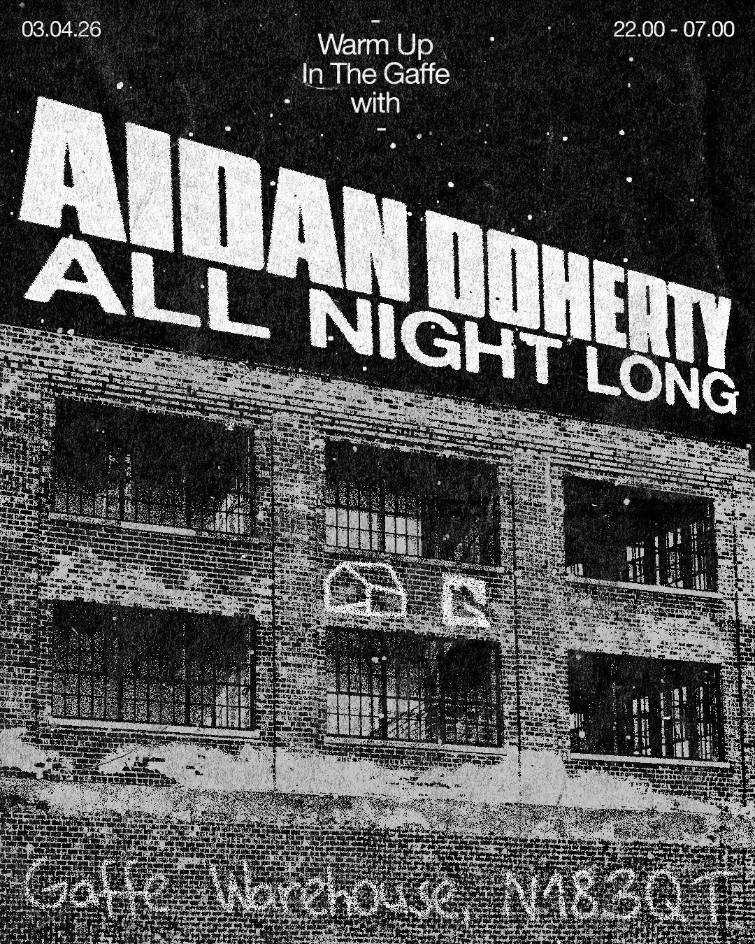 [CANCELLED] Warm Up with Aidan Doherty All Night Long