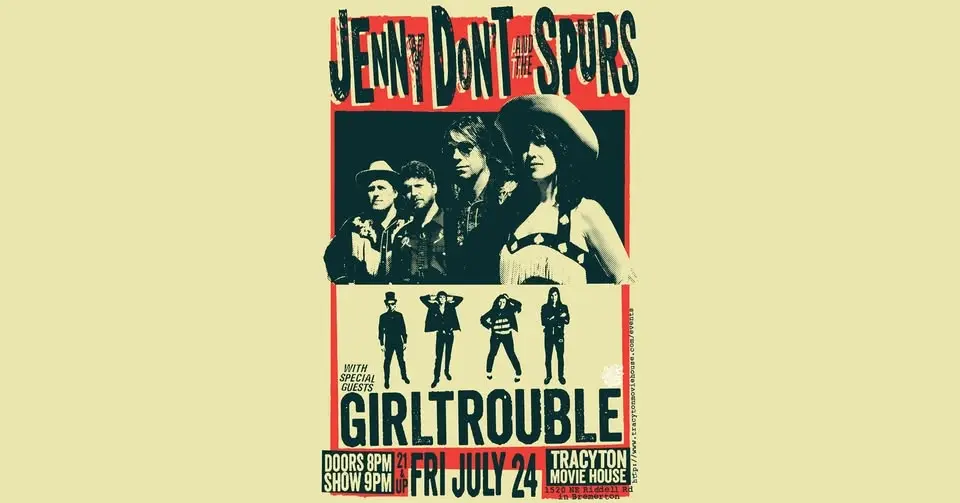 Jenny Don't and The Spurs with special guests Girl Trouble at Tracyton Movie House (21+)