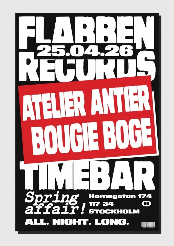 Flabben Records | Atelier Antier • Bougie Boge | 25.04.26