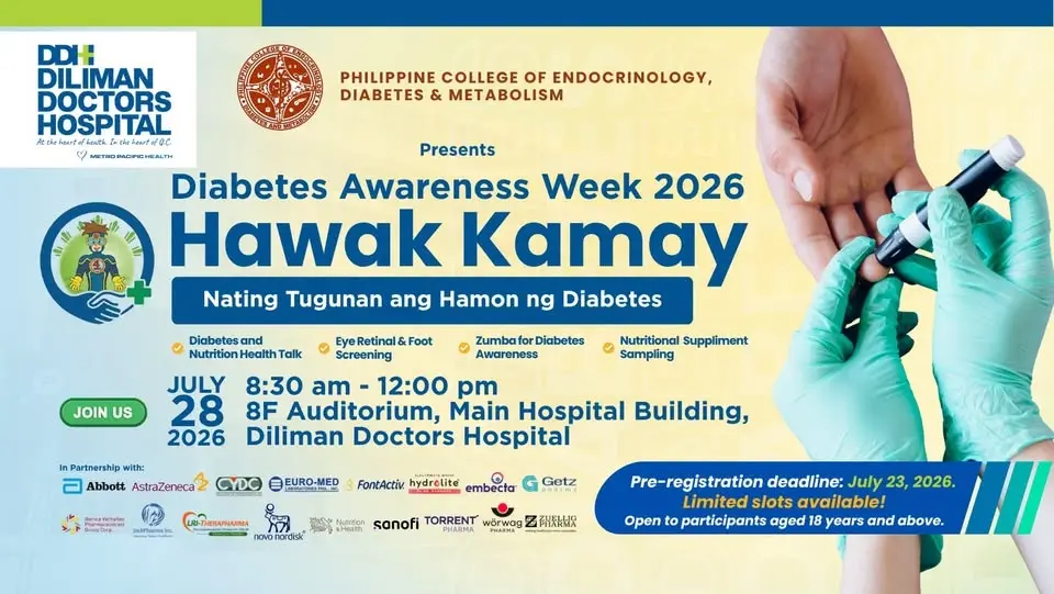 Diabetes Awareness Week 2026: Hawak Kamay Nating Tugunan and Hamon ng Diabetes