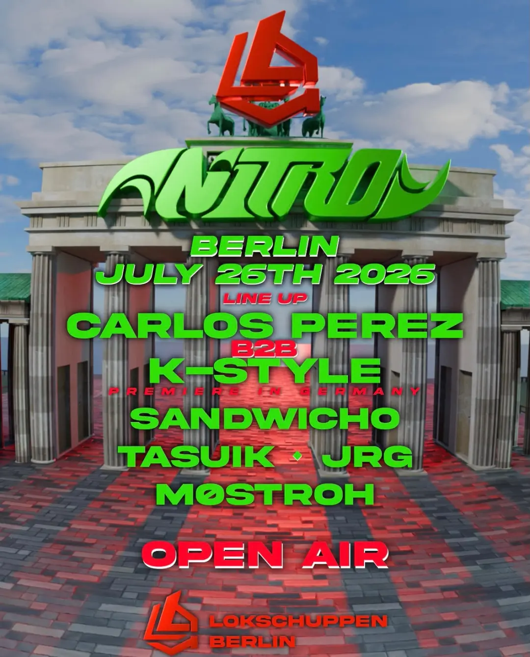NITRO x Lokschuppen pres K-Style, Carlos Pérez, Sandwicho, Tasuik, Mostroh, JRG