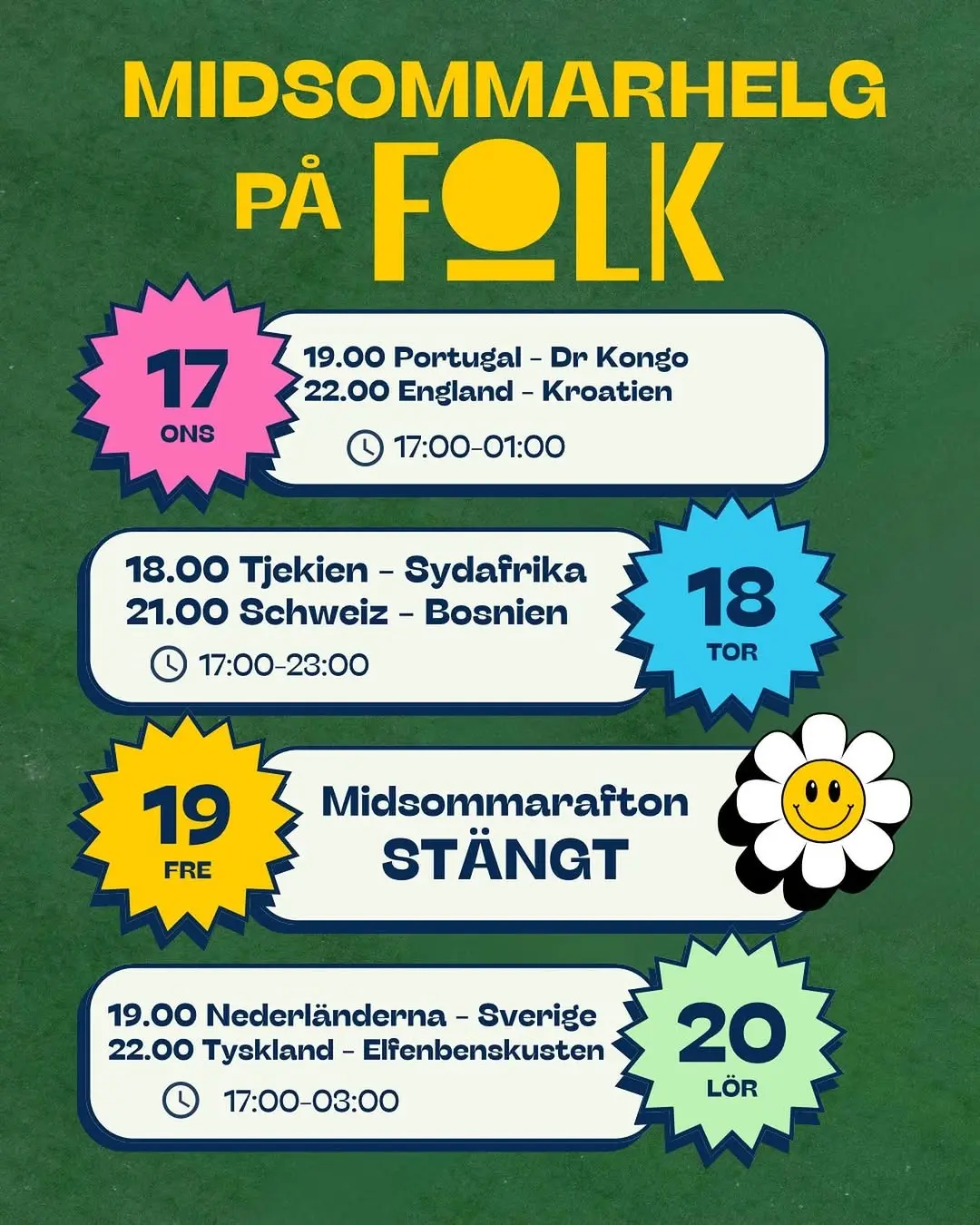 Midsommarhelg på Folk - Onsdag 17