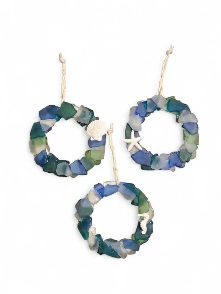 Seaglass Wreath Ornamnets
