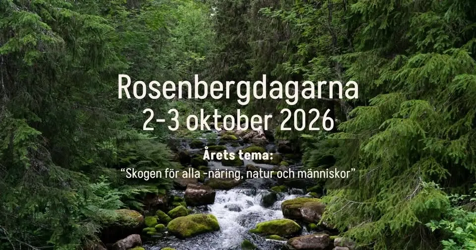 Rosenbergdagarna 2-3 oktober 2026