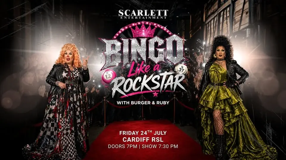 💄BINGO LIKE A ROCKSTAR🎸 DRAG BINGO AT CARDIFF RSL