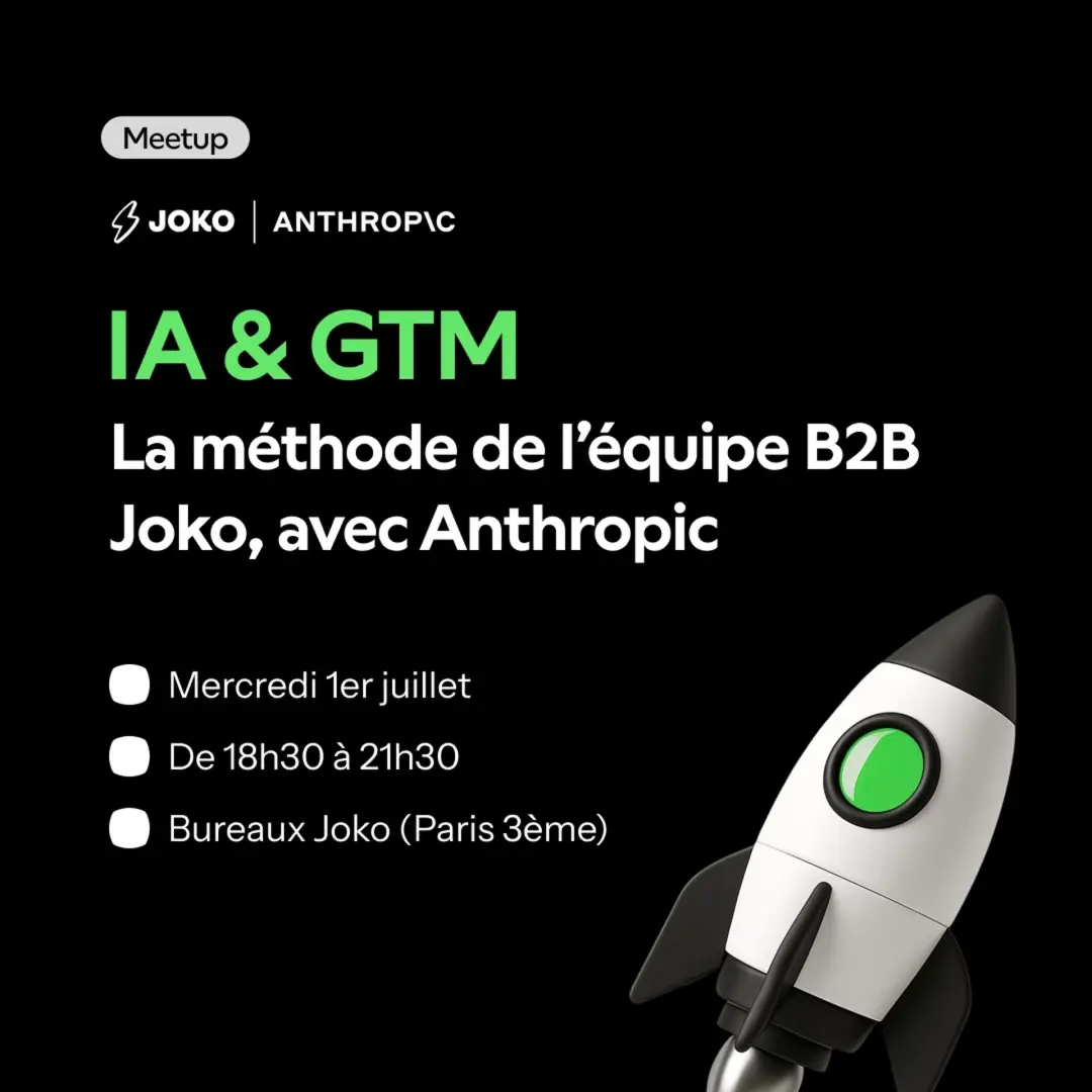 IA & GTM : La méthode de l'équipe B2B de Joko, avec Anthropic