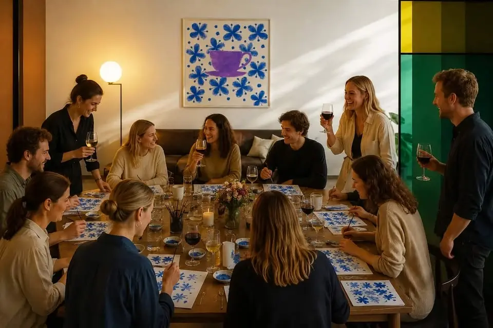 Sip & Paint med Ludmila Christeseva