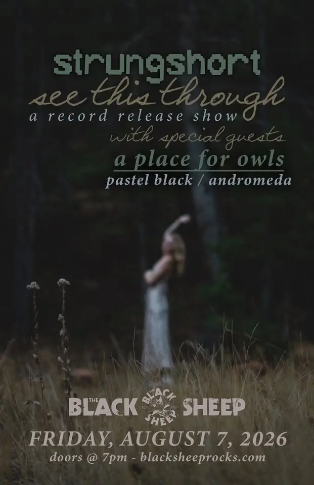 Strung Short: See This Through Record Release Show w/ A Place For Owls, Pastel Black, & Andromeda