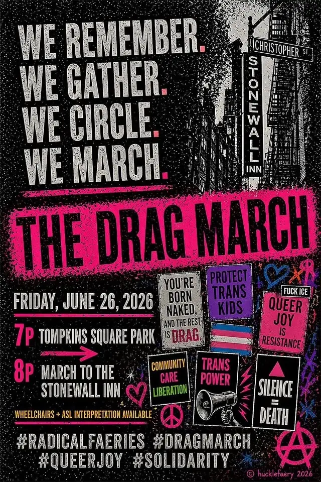 nyc DRAG MARCH 2026