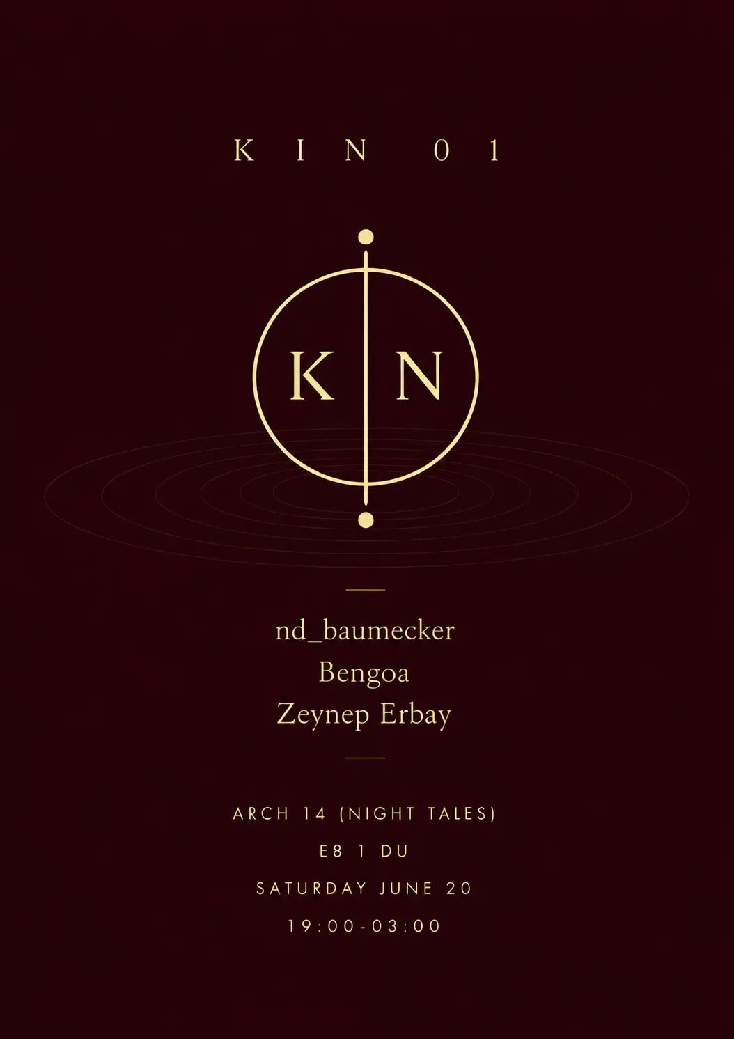 K I N 0 1 // nd_baumecker // Bengoa // Zeynep Erbay
