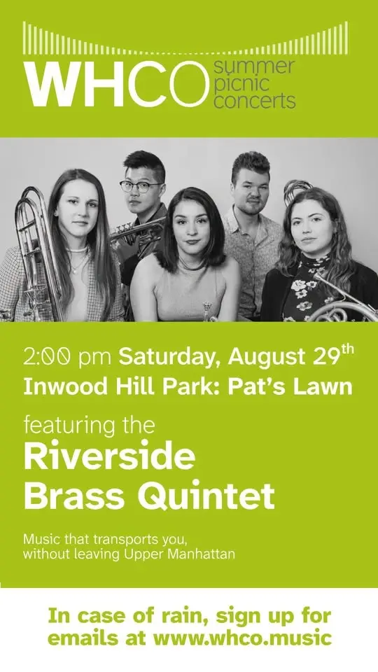 WHCO Summer Picnic Concert: Riverside Brass Quintet