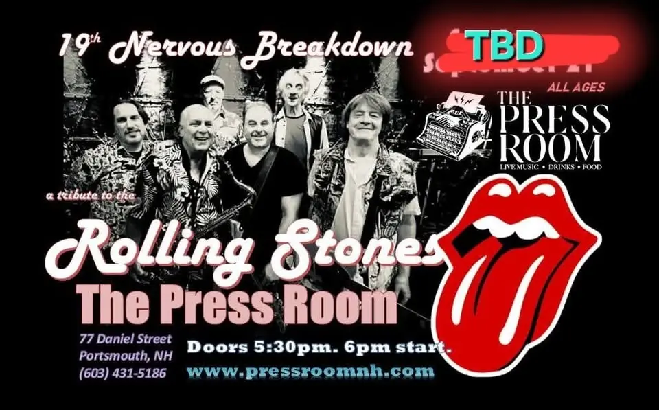 Rolling Stones tribute, "19th Nervous Breakdown," at The Press Room in Portsmouth NH