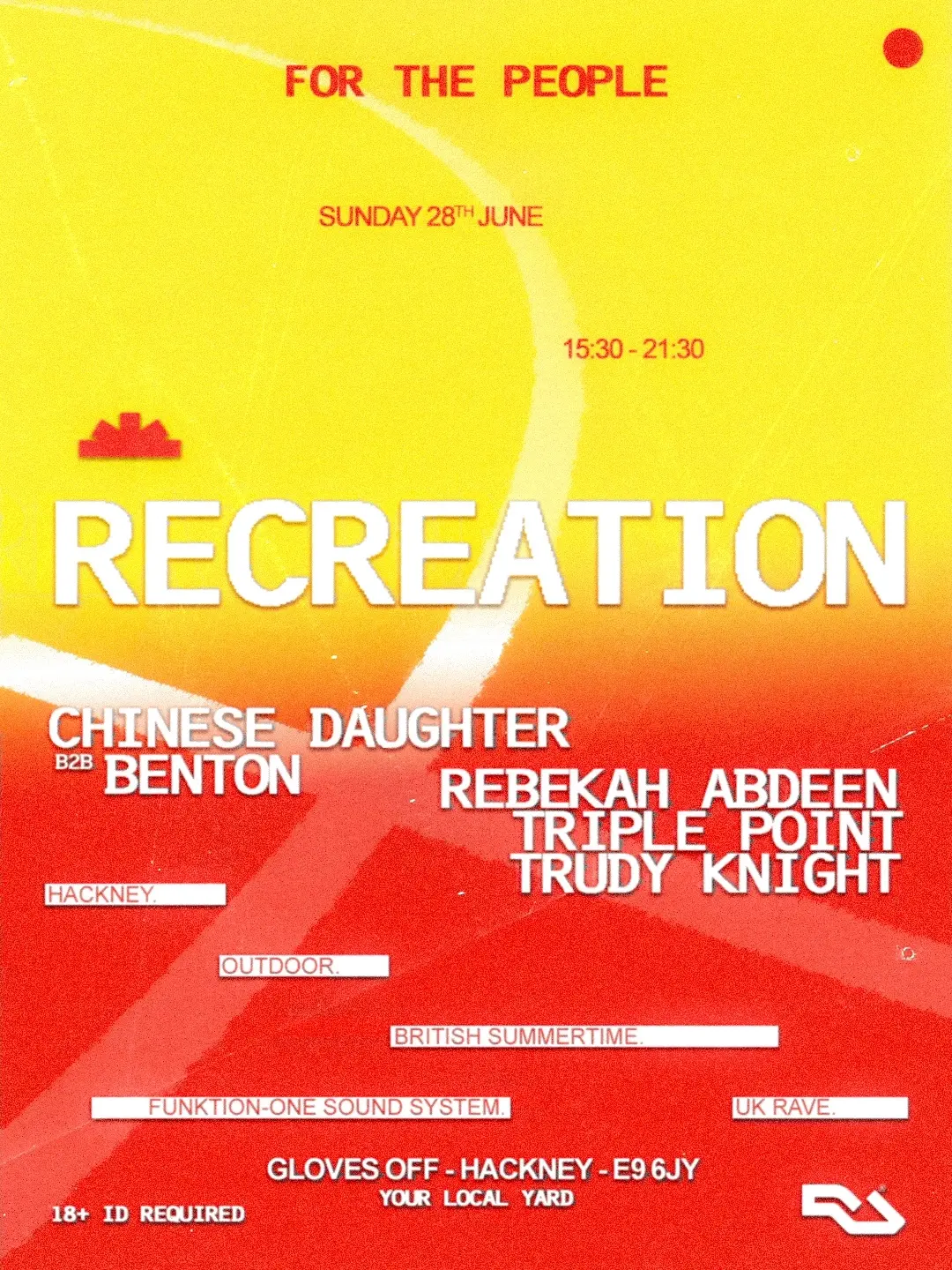 RECREATION: Outdoor w/ Chinese Daughter b2b Benton, Rebekah Abdeen + more