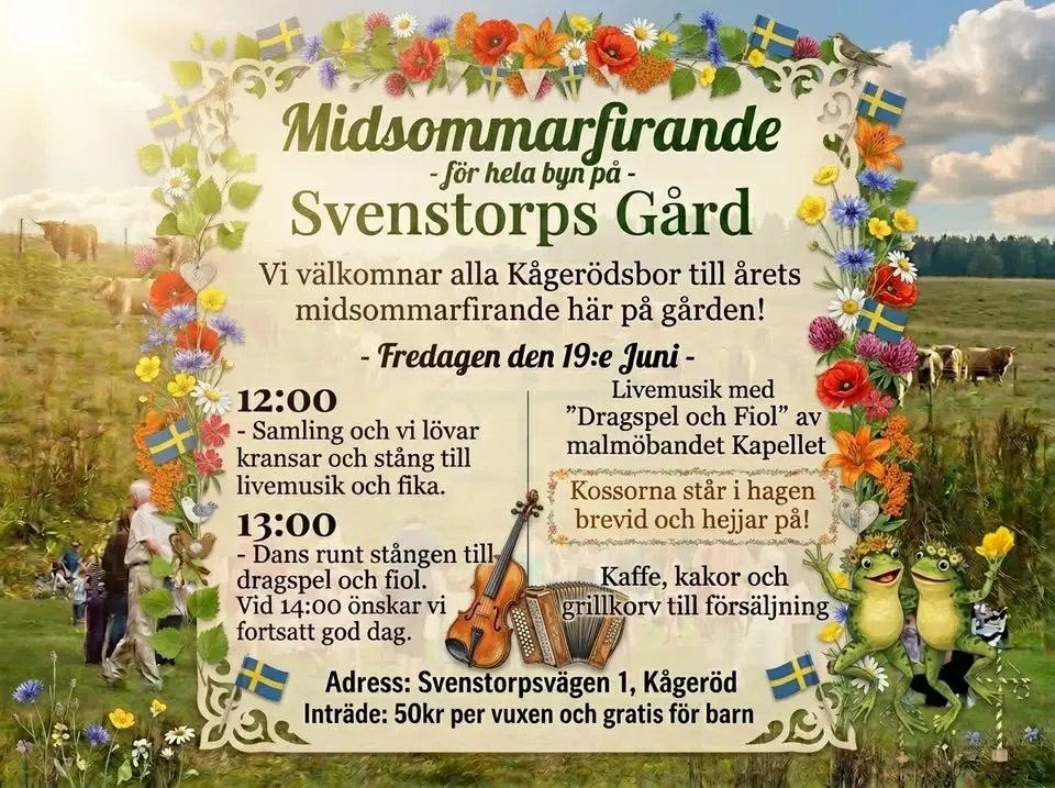 Midsommarfirande på Svenstorps Gård