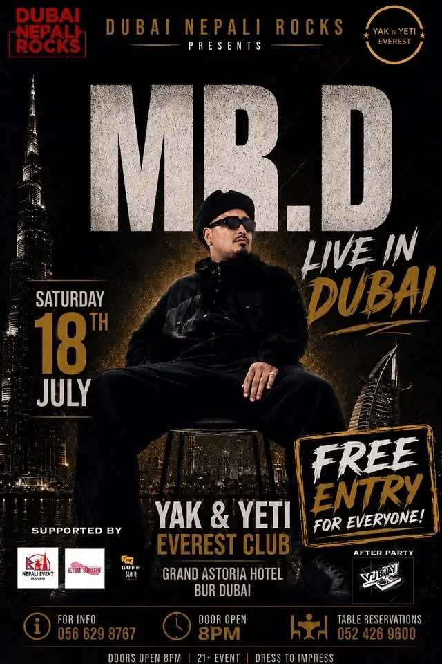 MR. D LIVE IN DUBAI 18th JULY