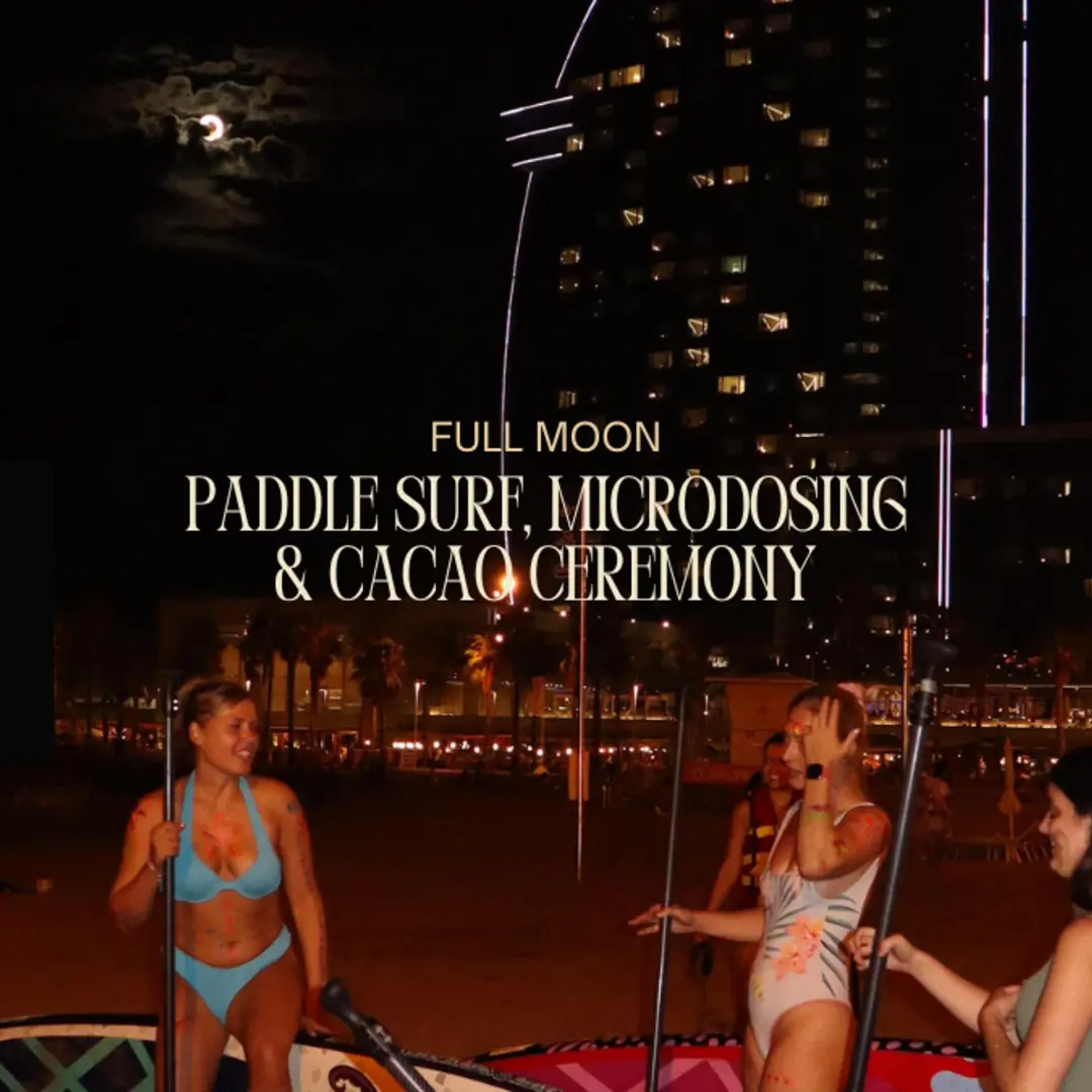 Full Moon Paddle Surf, Microd*sing and Cacao Ceremony