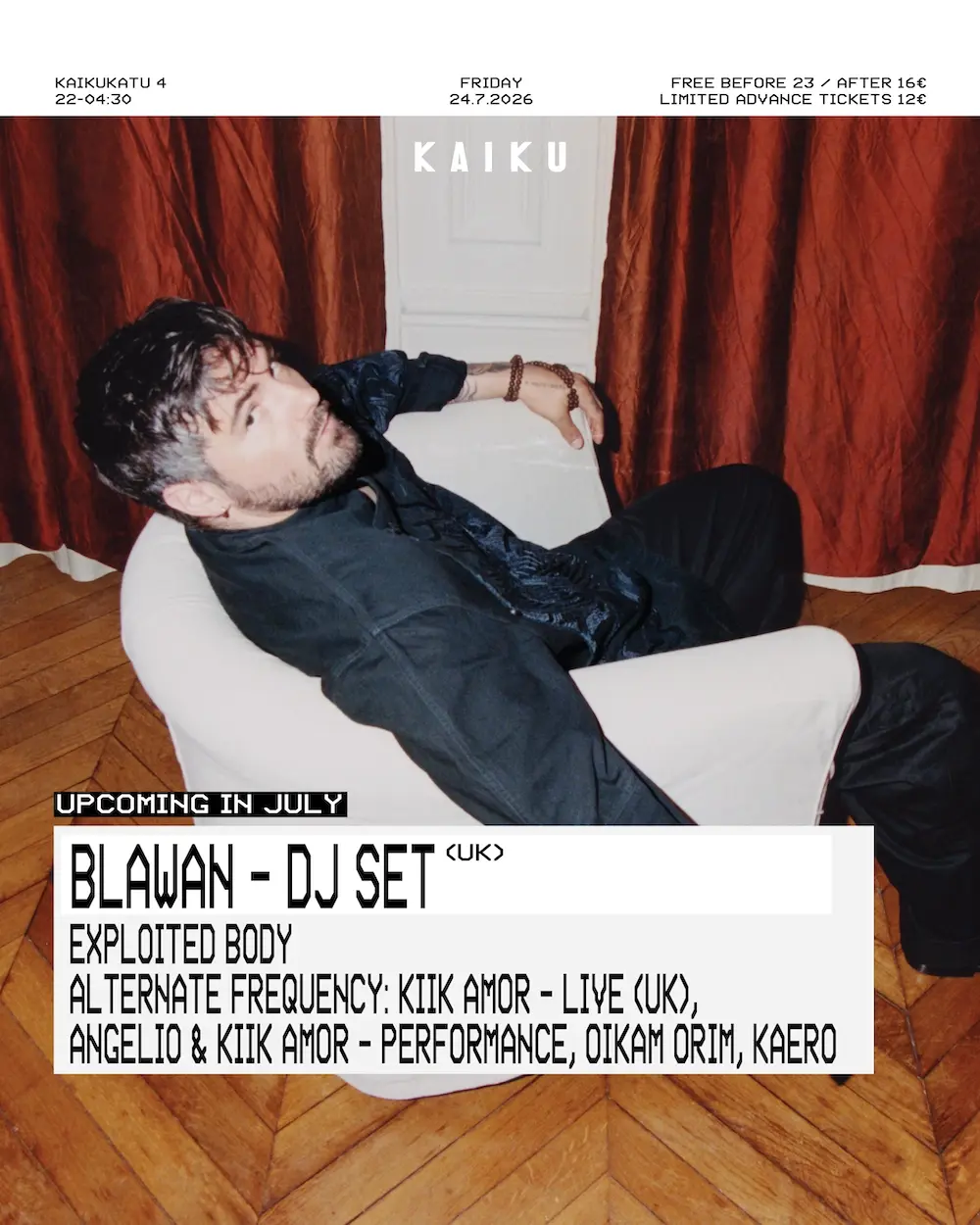 Kaiku presents: Blawan (DJ Set)