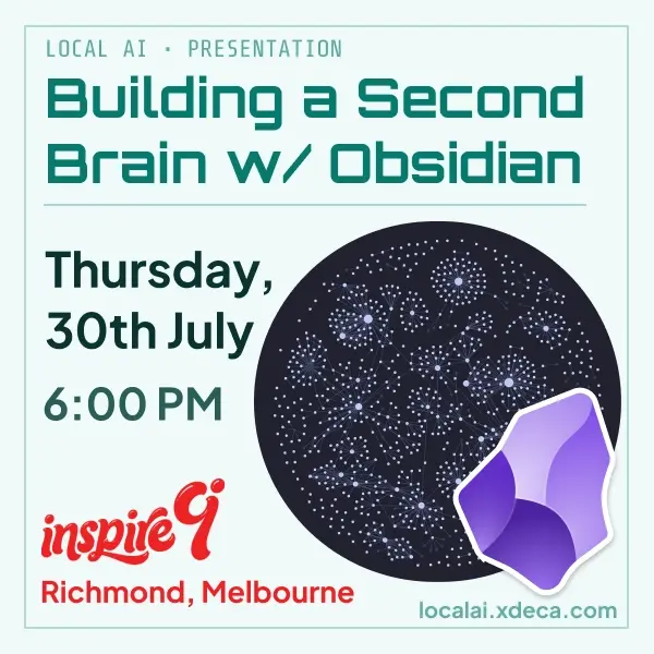 Build a Second Brain w/ Obsidian & localAI