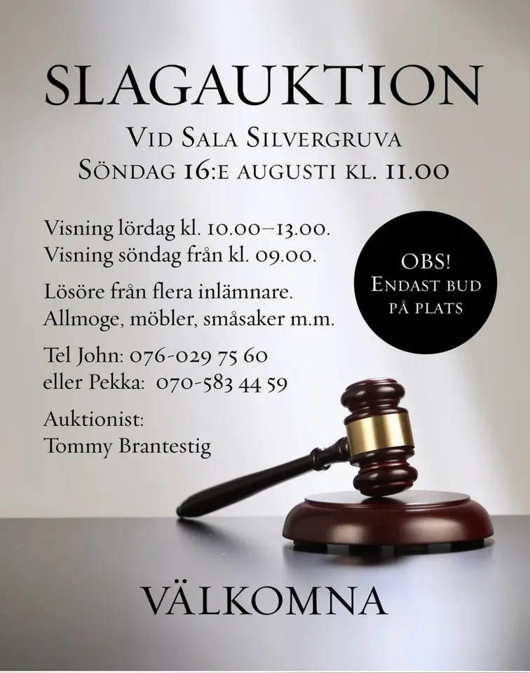 Auktion Sala Silvergruva.