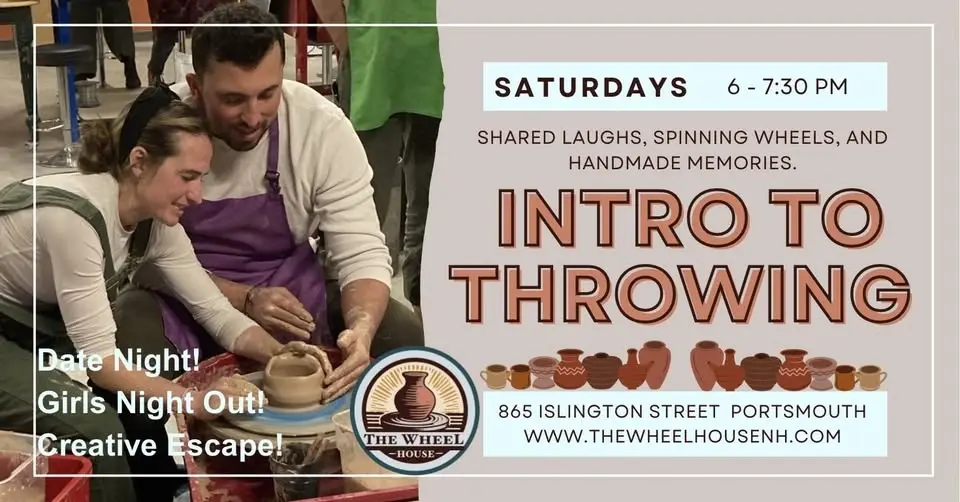 Intro to Wheel Throwing! Saturday Nights!