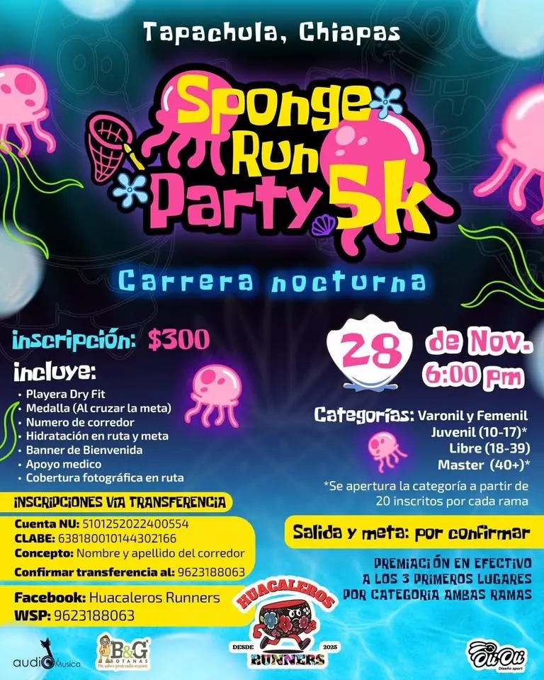 SPONGE RUN PARTY 5K 