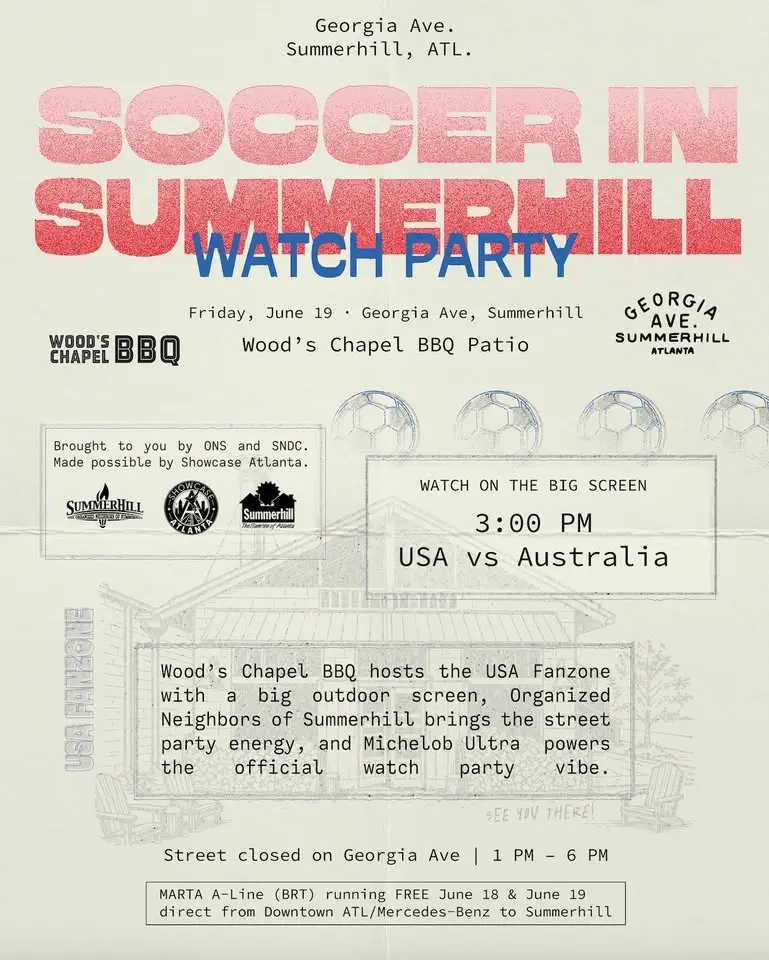 Summerhill World Cup Watch Party -- USA vs. Australia, Friday, June 19