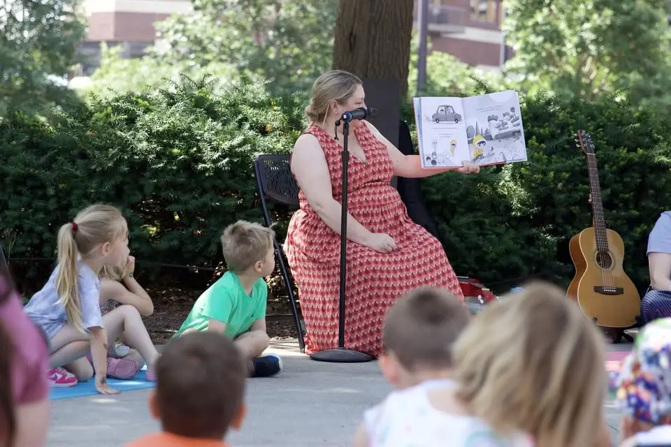 Storytime Under the Green Umbrella