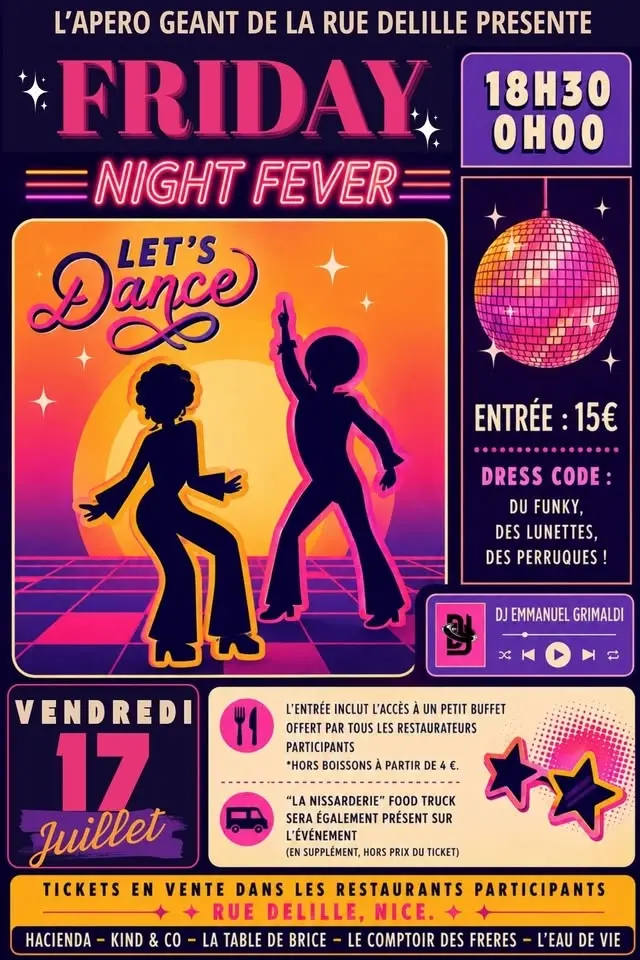 L'Apéro Géant de la Rue Delille: Friday Night fever 🪩✨