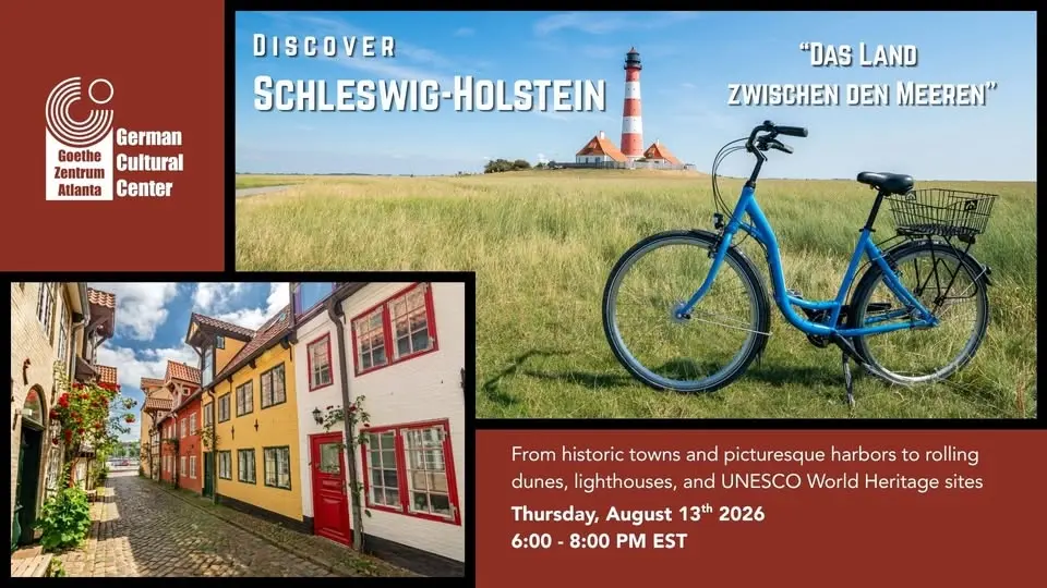 Discover Schleswig-Holstein - "Das Land zwischen den Meeren" (participate in person or via Zoom!)