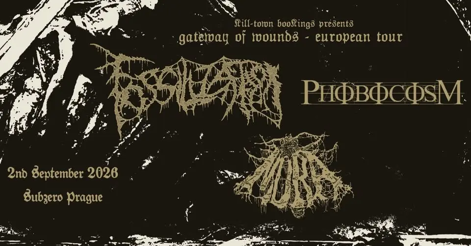FOSSILIZATION + PHOBOCOSM + MŮRA (Subzero, Prague) 2nd September 2026