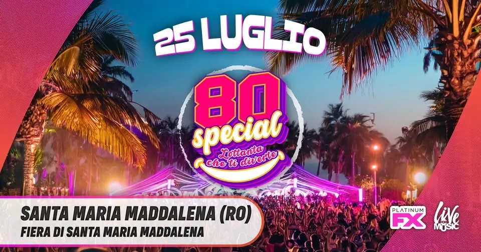 25 luglio si accendono le luci della festa! 🔥