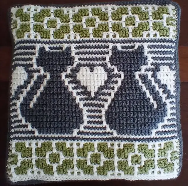 Crochet: Mosaic Crochet Cats