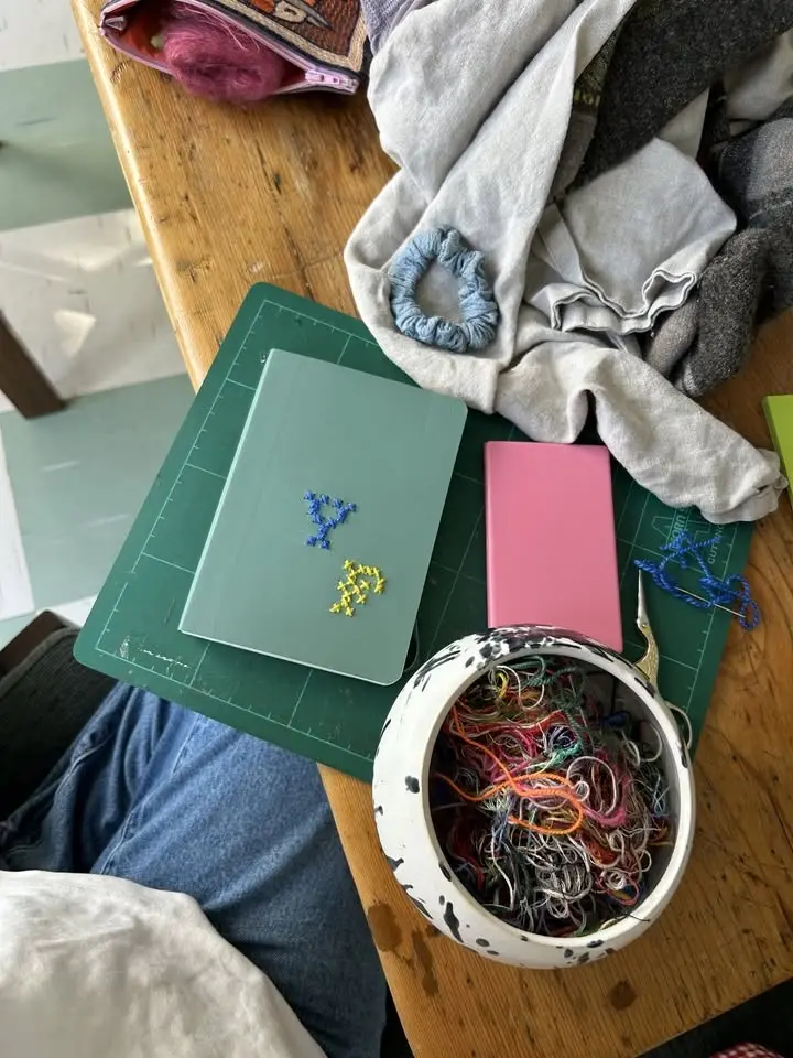How To Cross Stitch a Journal