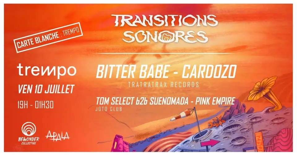 ☀️CARTE BLANCHE : TRANSITIONS SONORES w/ BITTER BABE, CARDOZO... @ Trempo, Nantes