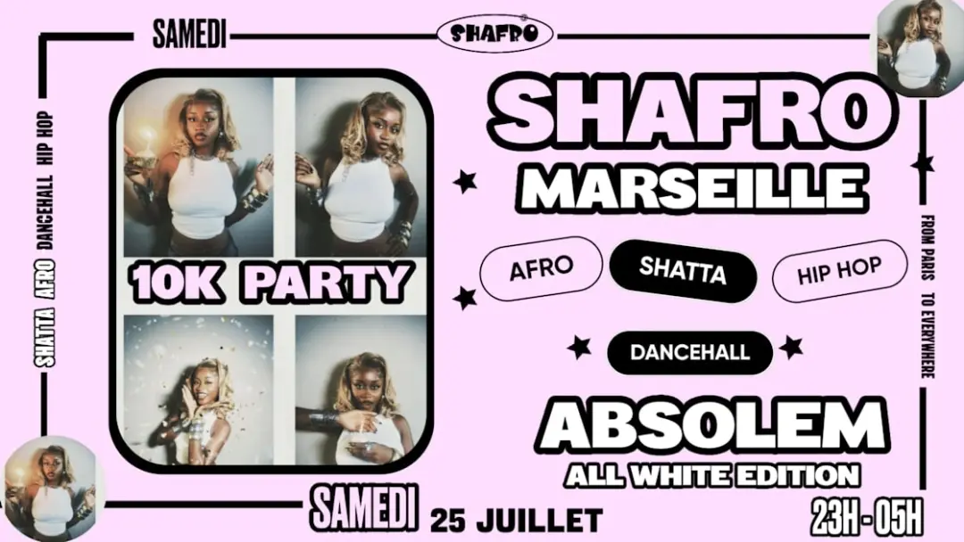 Shafro @Marseille Special 10k Party  : All White Edition