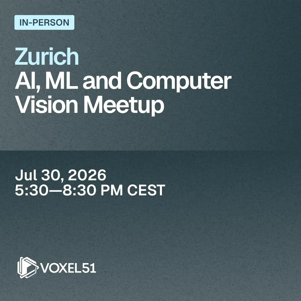 Zurich AI, ML and Computer Vision Meetup