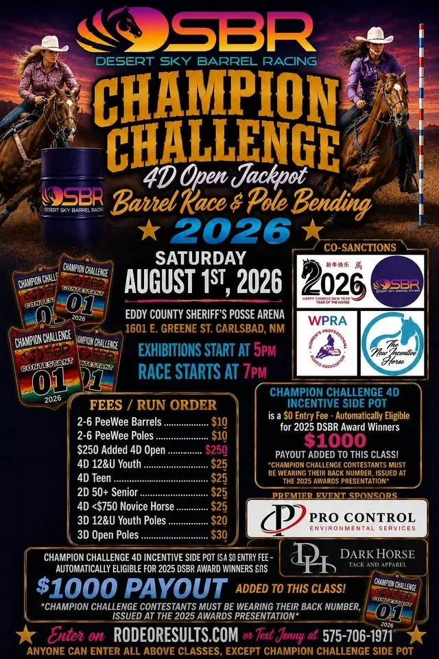 $1250 Added-DSBR Champion Challenge Open 4D Jackpot