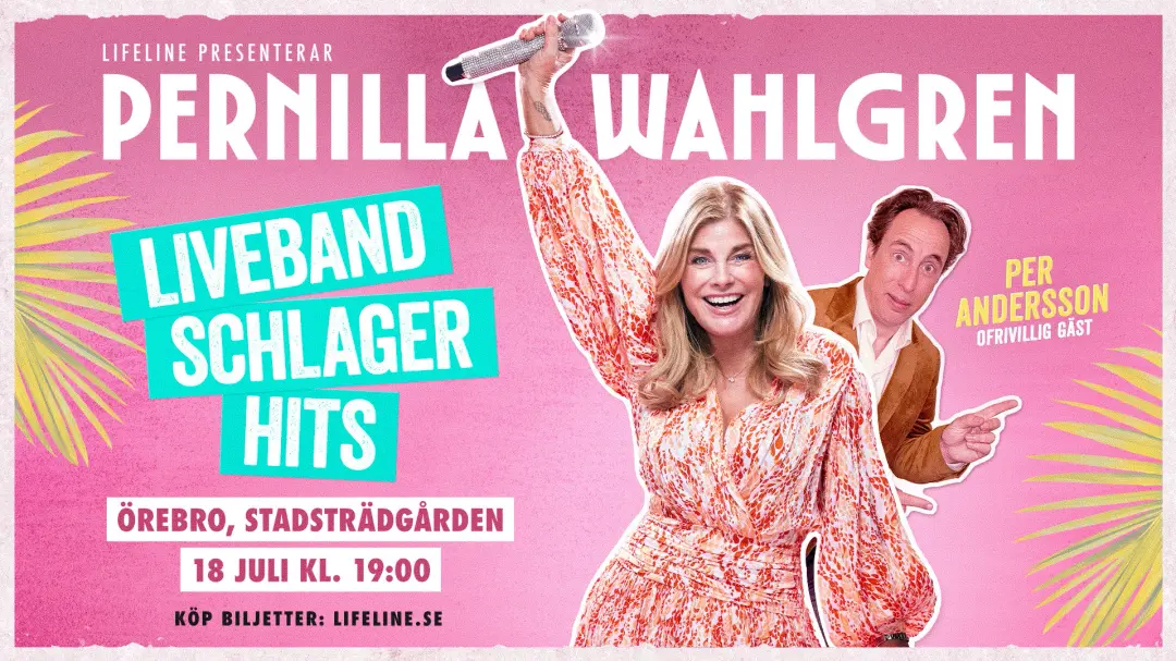 Pernilla Wahlgren + ofrivillig gäst Per Andersson