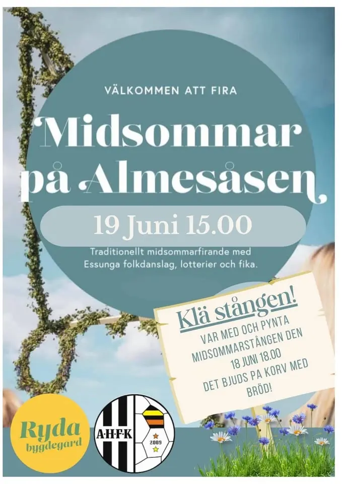 Midsommarfirande på Almesåsen 🌸