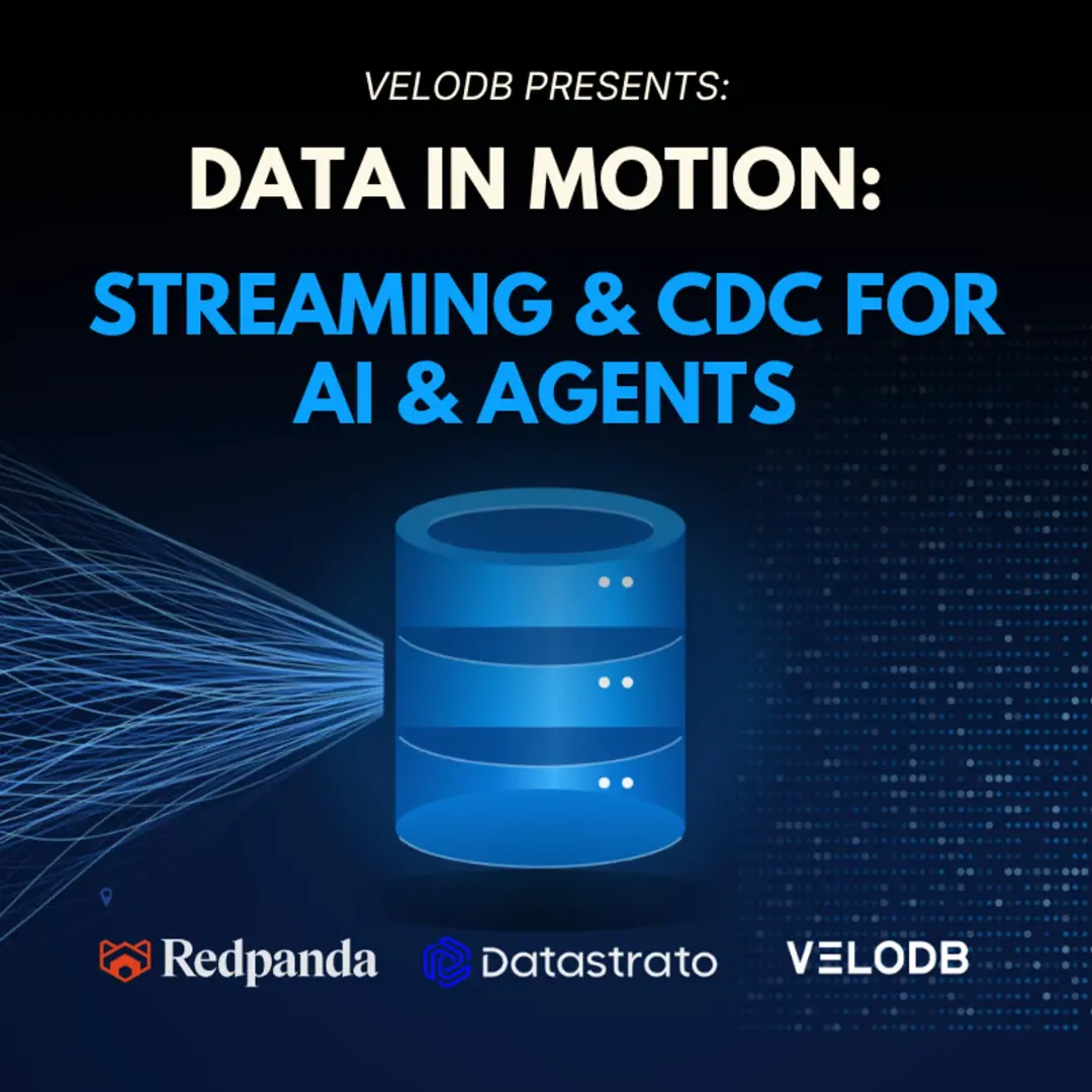 🌊 Data in Motion: Streaming & CDC for AI & Agents