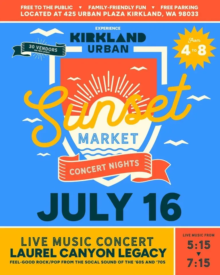 Kirkland Sunset Market + Music Concert Nights