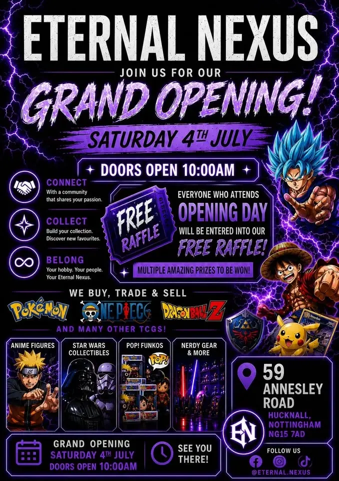🎉 Eternal Nexus Grand Opening & Free Raffle 🎉